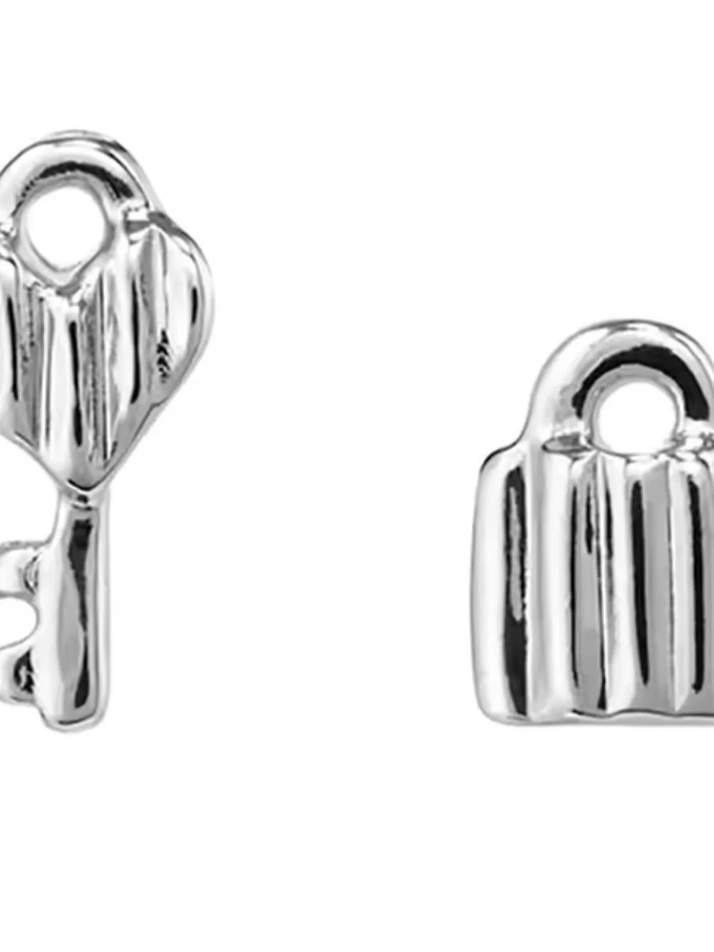 Uno de 50 Silver Unlock Stud Earrings